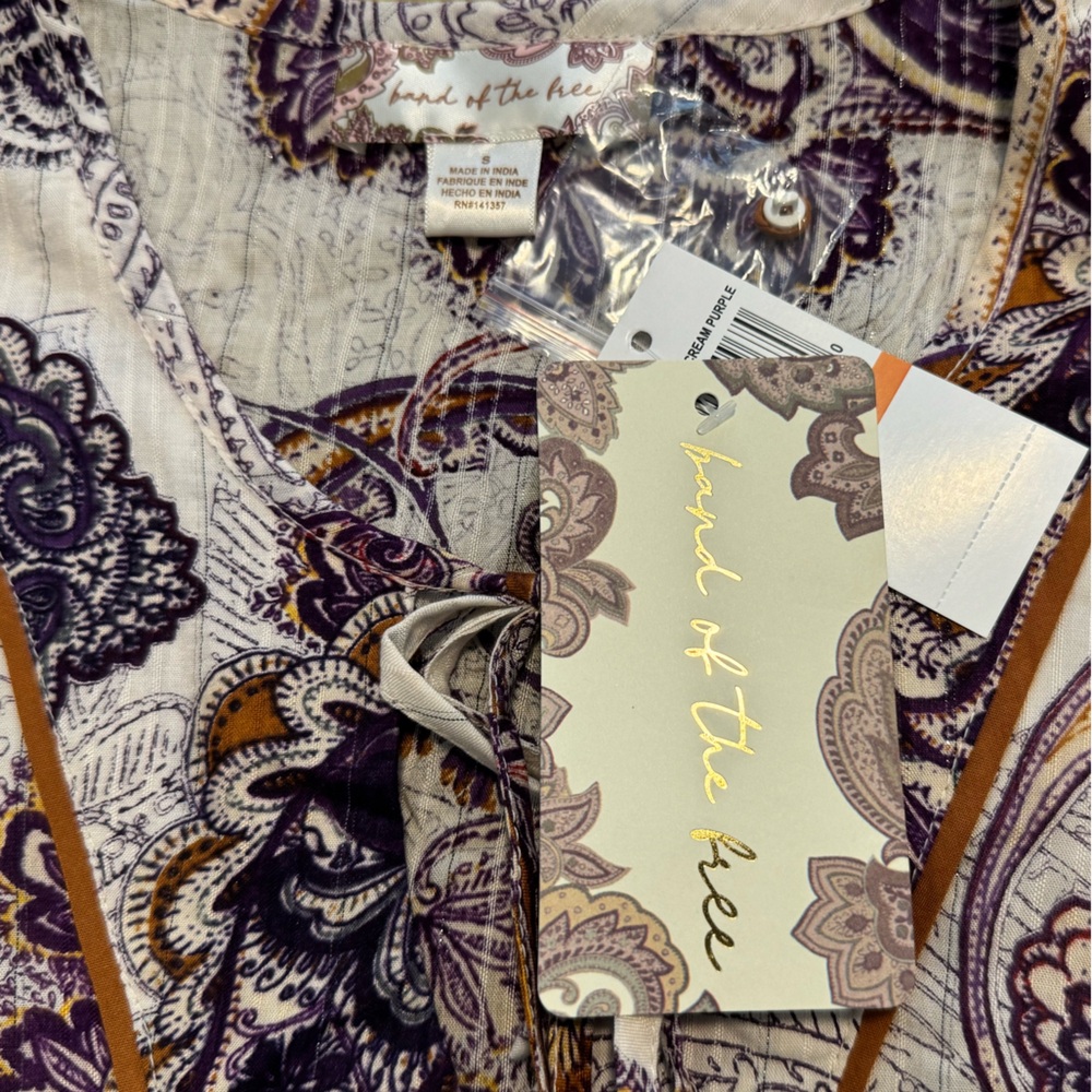 NWT Band of the Free Lyonette Paisley Wedding Guest Dress Sz S - Picture 6 of 8